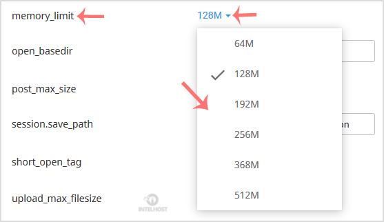 Reselhost | Aumentar PHP Memory Limit com CloudLinux Selector no cPanel