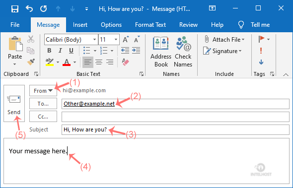 Reselhost | Como enviar e-mail usando o Outlook 2019