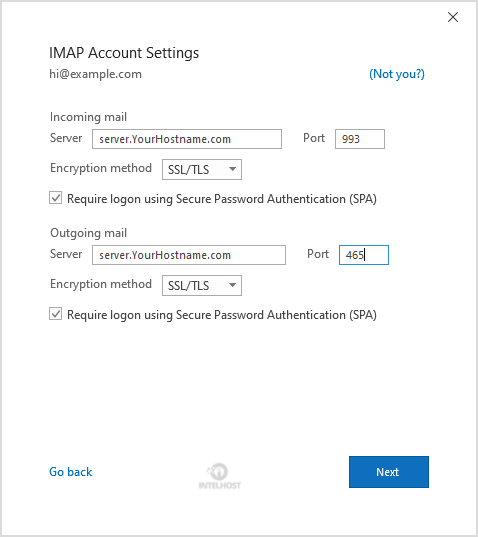 Reselhost | Como configurar uma conta de email cPanel com o Outlook 2019