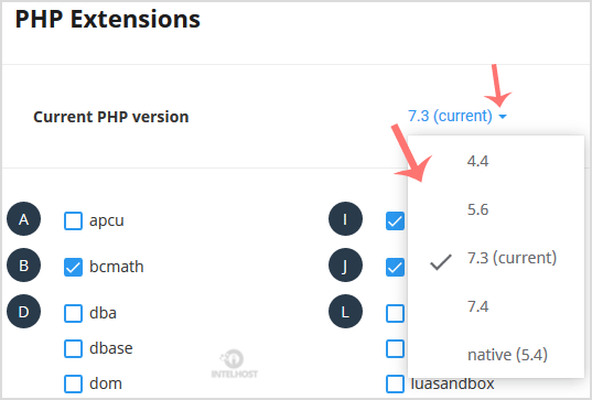 Reselhost | Como alterar a versão do PHP com CloudLinux Selector no Plesk