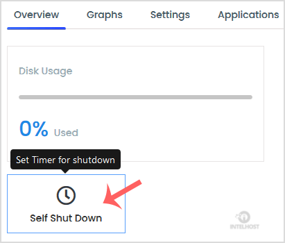 Reselhost | Como excluir o Self Shut Down Timer no Virtualizor