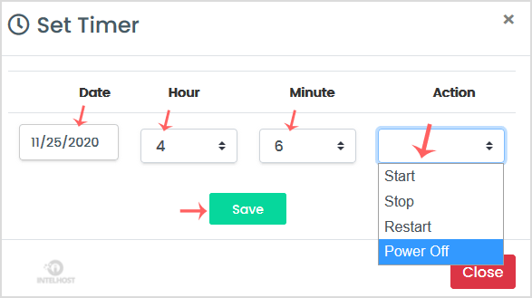 Reselhost | Como definir o temporizador automático do VPS com Virtualizor