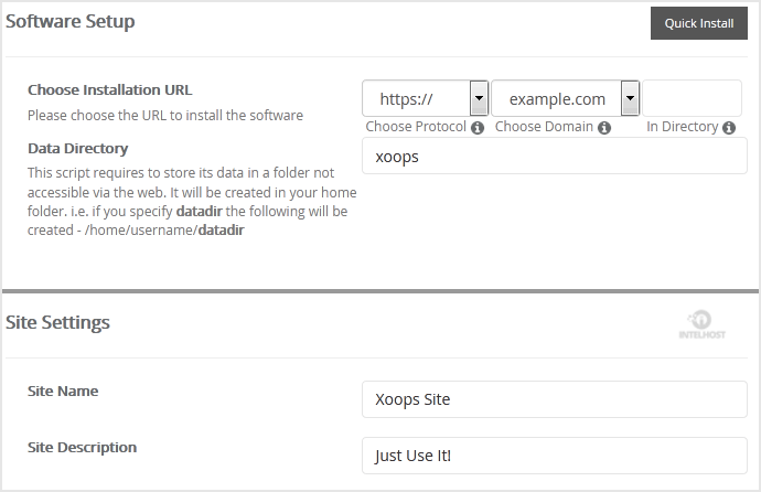 Reselhost | Como instalar Xoops com Softaculous no cPanel