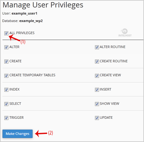 Reselhost | Como adicionar usuário de base de dados e adicionar privilégios?