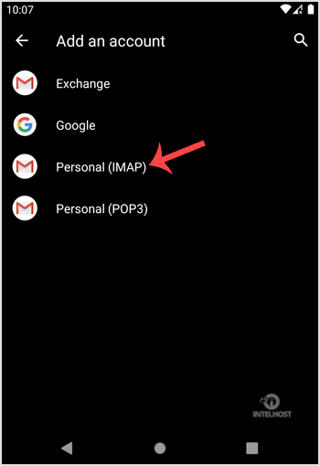 Reselhost | Como adicionar uma nova conta de email no Android