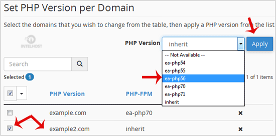 Reselhost | Como definir a versão do PHP por domínio no cPanel