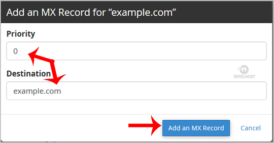 Reselhost | Como adicionar um registro MX no cPanel com Editor de Zona DNS