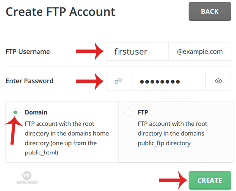 Reselhost | Como criar uma conta FTP no DirectAdmin