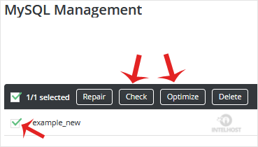 Reselhost | Como otimizar um banco de dados no DirectAdmin