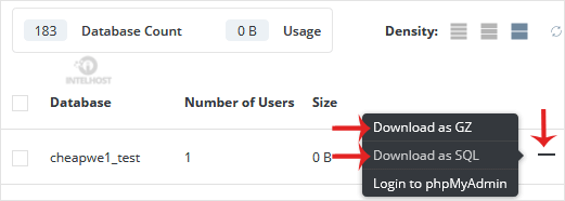 Reselhost | Como baixar seu banco de dados do DirectAdmin