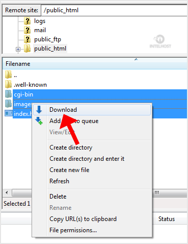 Reselhost | Como baixar arquivos para seu PC com FileZilla