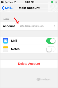 Reselhost | Como adicionar uma conta de e-mail cPanel no iPhone iOS