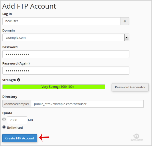 Reselhost | Como criar uma conta FTP no cPanel