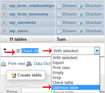 Reselhost | Como otimizar a Base de Dados MySQL com phpMyAdmin do cPanel