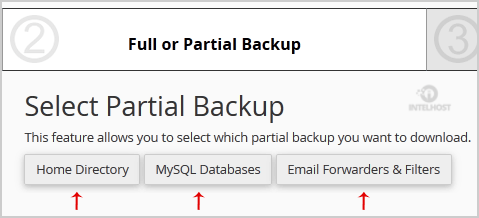 Reselhost | Como baixar backup do diretório, MySQL ou e-mail?