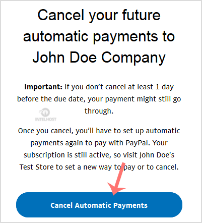 Reselhost | Como cancelar a assinatura automática do PayPal