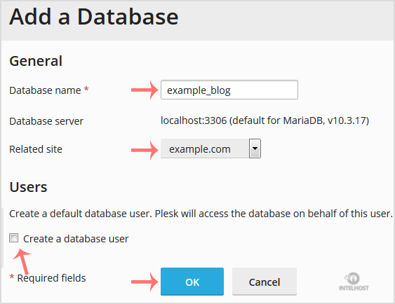 Reselhost | Como criar um banco de dados no Plesk