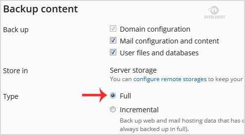 Reselhost | Como gerar e baixar um Backup completo da sua conta Plesk