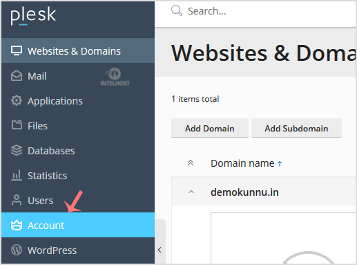 Reselhost | Como alterar os detalhes de contato da sua conta Plesk