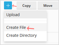 Reselhost | Criar um novo diretório ou arquivos no Plesk File Manager