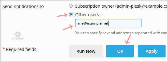 Reselhost | Como atualizar e-mail de uma tarefa agendada no Plesk