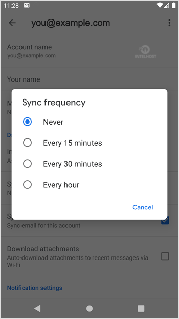 Reselhost | Como sincronizar e-mails do cPanel no Android