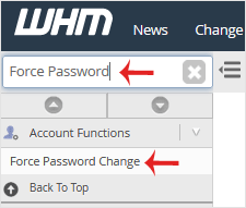 Reselhost | Como forçar usuários do cPanel a mudar senhas usando WHM