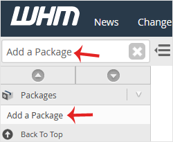 Reselhost | Como criar e adicionar um pacote no WHM?