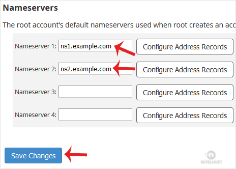 Reselhost | Como mudar o Nameserver padrão da conta WHM Root