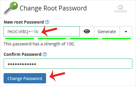 Reselhost | Como mudar a senha da conta raiz do WHM no WHM Root