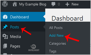 Reselhost | Como escrever seu primeiro post de blog no WordPress